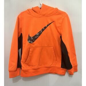 Nike Boys Therma Fleece Swoosh Pullover Hoodie Size 5
